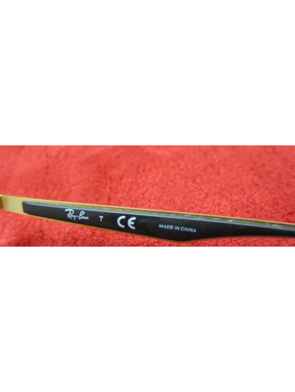 Ray-Ban RB3569 187/88 Polished Black on Gold Sunglasses Frame 59-17-145